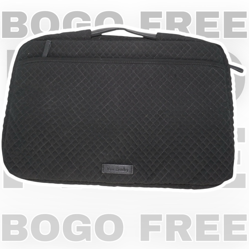 Vera Bradley BOGO FREE SALE Black Quilted Laptop Bag